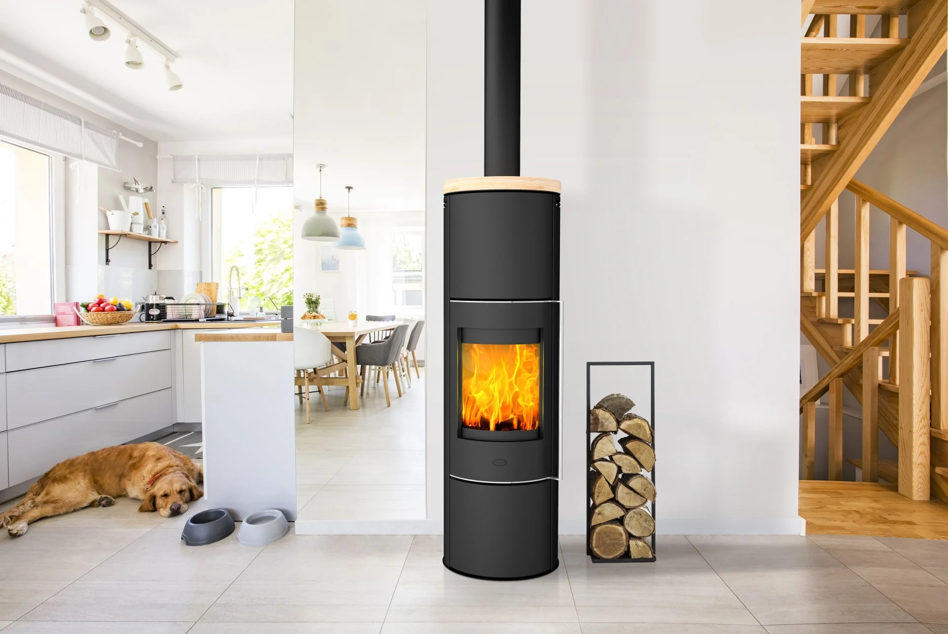 Fireplace By Norvai - PERONDI S - Frittstående - Bilde 2