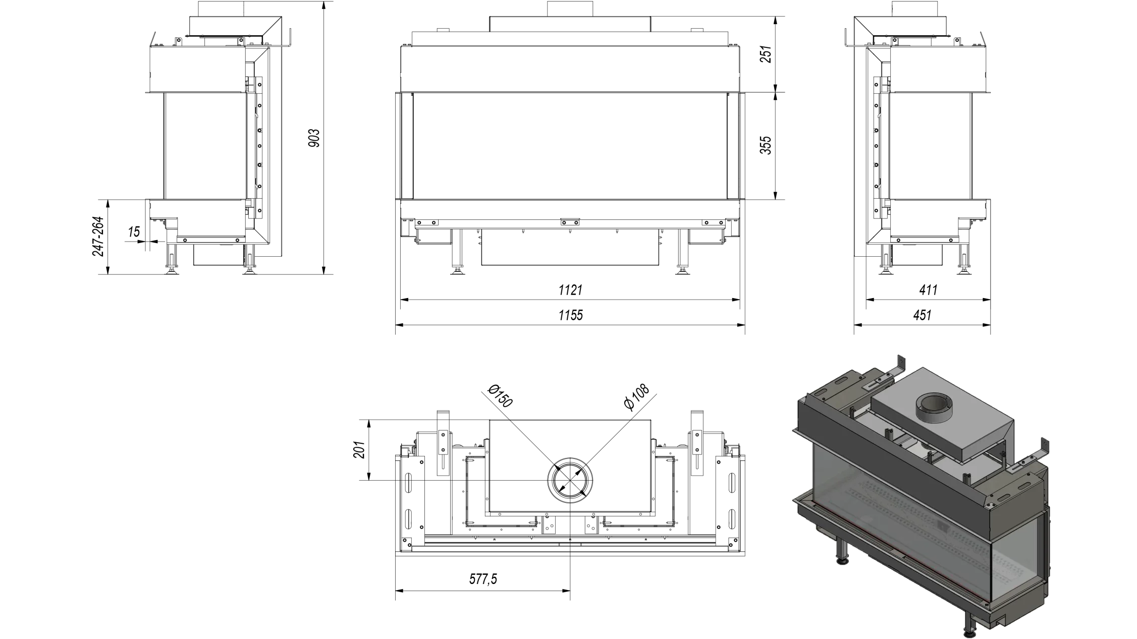 Kratki - LEO 100 PANORAMA - Gasspeis - Bilde 6