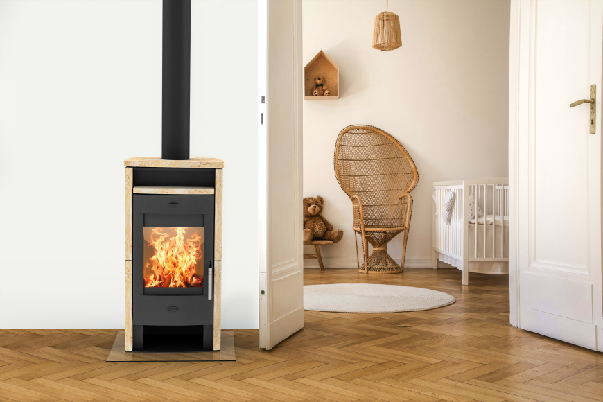 Fireplace-Kaminofen-BUDAPEST-Sandstein-R4213-ent-desktop Elite - BUDAPEST - Frittstående - Bilde 1