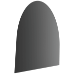 Gulvplate i stål 100×80 cm sort – mønster 2